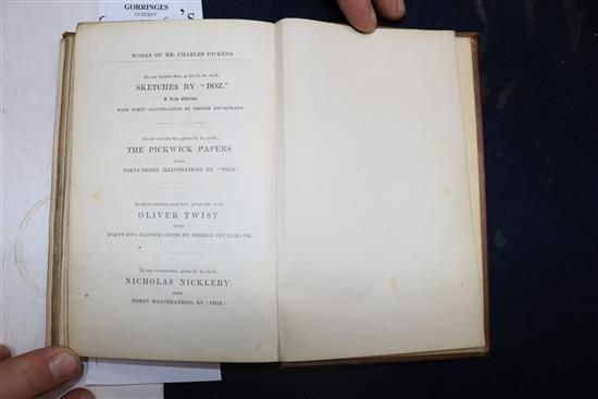 Dickens, Charles - A Christmas Carol, SECOND edition, 8vo, Stave one on first page of text, frontispiece,